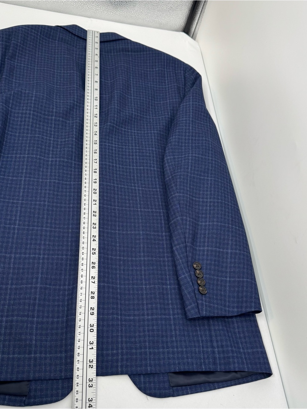 NWT RALPH by RALPH LAUREN Sport Coat Men’s 40 L Navy Wool Plaid - Picture 12 of 13